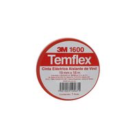 Cinta Eléctrica de PVC Temflex 165 Color Rojo 19 mm x 18.3 m