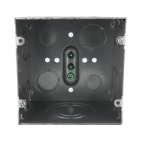 Caja Cuadrada de 4 11/16" Alta Capacidad 3 1/4" de Profundidad Entradas de 1/2 3/4 11/4"