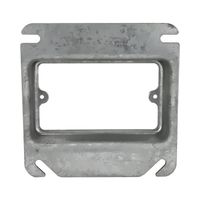 Tapa Cuadrada de 4 Pulgadas  1 Dispositivo de 1 Pulgada   de Realce