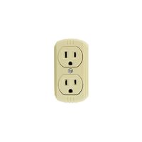 Contacto Doble Aterrizado para Sobreponer 15A 127V Color Marfil