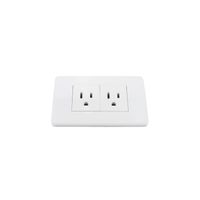 Contacto Argos Doble con Placa Blanco 36mm
