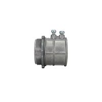 Conector de Acero Galvanizado para Tubo EMT de 1 1/2" con Tornillo