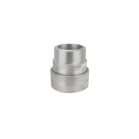 Conector Glándula Aluminio Macho de 1 1/4" Entrada de Cable de 3/8" a 1/2"