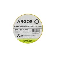 Cinta Aislante de Vinil 19 mm x 18 m Color Amarillo