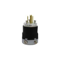 Clavija Entrada Recta 2P 3H 15A 125V Nema 5-15 Color Negro