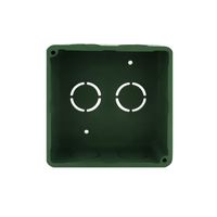 Caja de PVC Verde con Tapa 3x3"