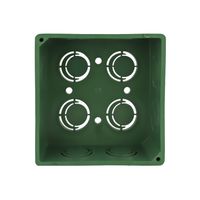Caja de PVC Verde con Tapa 5x5"