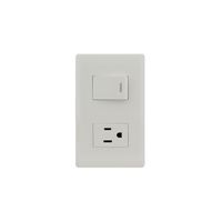 Placa Línea Italia con Apagador y Contacto 127V