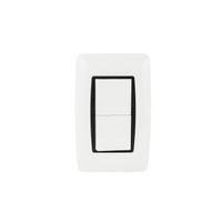 Placa Línea Verona con Apagador Doble 127V