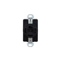Receptáculo Media Vuelta 4P 4H 20A 120-208V Grado Industrial Color Negro