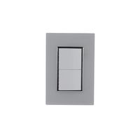 Placa Línea Venecia Blanco con Apagador Doble 127V