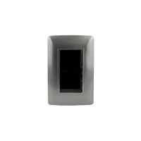 Placa Línea Graphite con Apagador Doble 127V