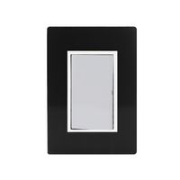Placa Línea Venecia Humo con Apagador de Escalera 127V
