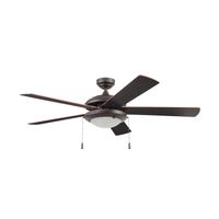 Ventilador de Techo Vendaval con Luz 52" Color Ébano