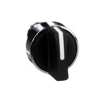 Cabezal selector selector -3 posiciones - Ø 22 - negro