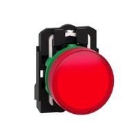 Piloto luminoso redondo Ø 22- IP65 - rojo - LED integral - 120 V - terminales