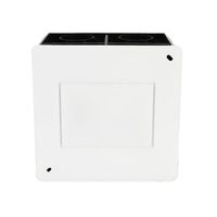 Caja Plástica de 3/4" con Tapa y Empaque Color Negro