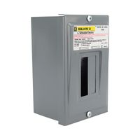 Centro de Carga QOD Zapatas Principales 50A 1F 3H 2Sp Nema 1 de Sobreponer