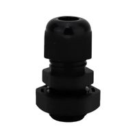 Conector Glándula Nylon Argos 3/8 de Pulgada Color Negro 9590700