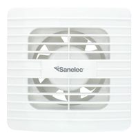 Extractor de Aire Sanelec para Baño, 4 Pulgadas, Color Blanco