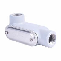 Condulet Crouse-Hinds Serie 7, Tipo L, 3/4 de Pulgada, con Tapa y Empaque