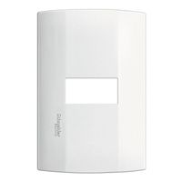 Placa Schneider Electric de 1 Módulo, Línea Duna, Color Blanco