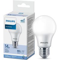 Foco Philips EcoHome LED Bulb, 14W (Equivale a 100W), Luz de Día 6500K, Base E27