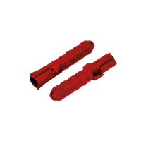 Taquete de Plástico Argos, 1/4 pulgada, Rojo, para Muro Sólido