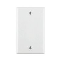 Placa Ciega Leviton de Urea, 1 Unidad, Blanca, Tamaño Estándar