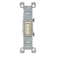 Interruptor de Palanca Leviton, Sencillo, 15A, 120V, Color Marfil