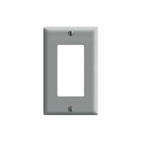 Placa de Urea Leviton Decora, 1 Unidad, Color Gris