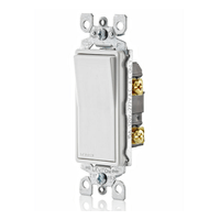 Apagador Sencillo Leviton Decora 15A 120/277V Color Blanco