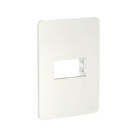 Placa con Soporte Schneider Electric Unica 1 Módulo Color Blanco