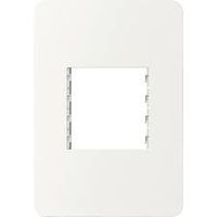Placa con Soporte Schneider Electric Unica 3 Módulos Color Blanco