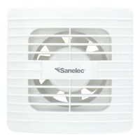Extractor de Aire Sanelec para Baño, 4 Pulgadas, Color Blanco